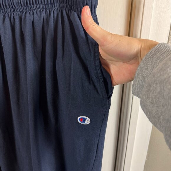 Champion Navy Blue Cotton Joggers Men’s Size 3XL Elastic Waist & Cuffed Ankle - Picture 5 of 8